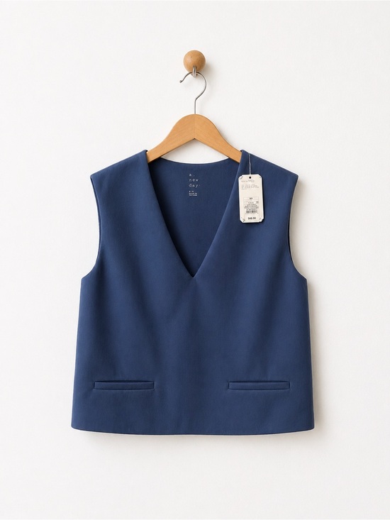 a new day Tops - a new day V‑Neck Sleeveless Shell Top - Navy